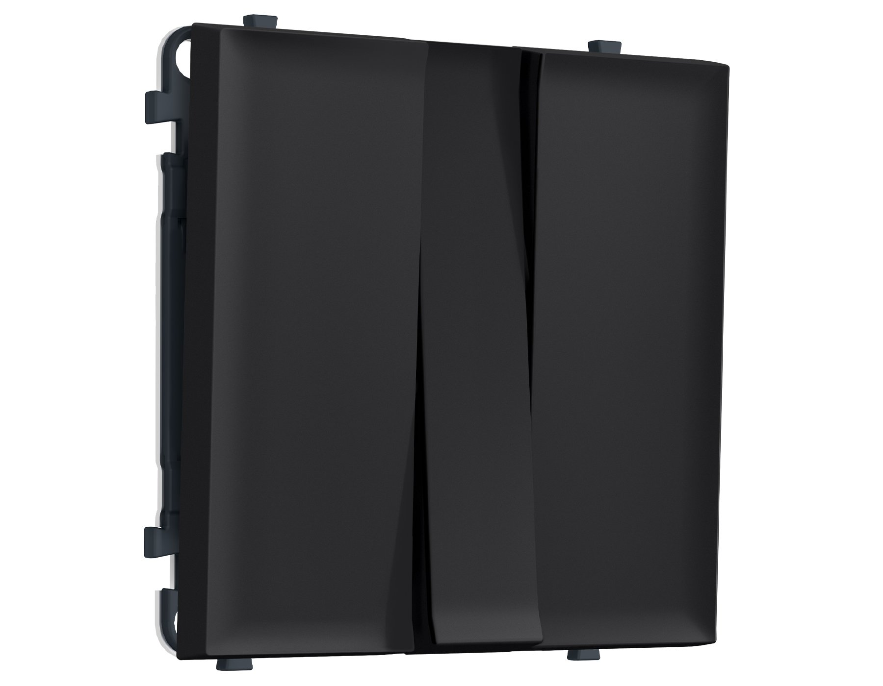 MS985010 MS985010 Комплект механизма 3-кл выключателя SIGMA Черный Мягкое касание 10A-250V QUANT PRO (SP9850, PR133)