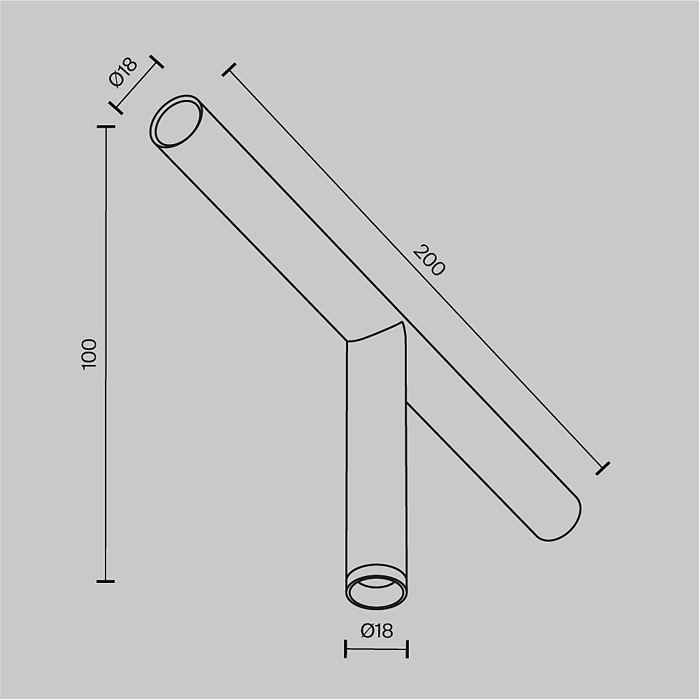 Светильник для штанговой системы освещения Axity Maytoni Focus LED C102CL-3W3-6K-BS