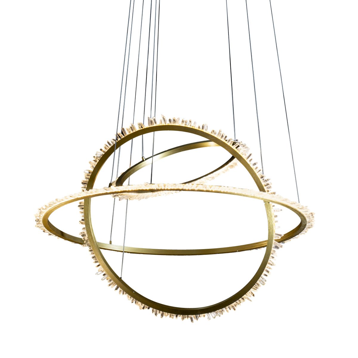 MD20020154-3A satin gold Подвесная люстра Delight Collection Quartz Halo MD20020154-3A satin gold