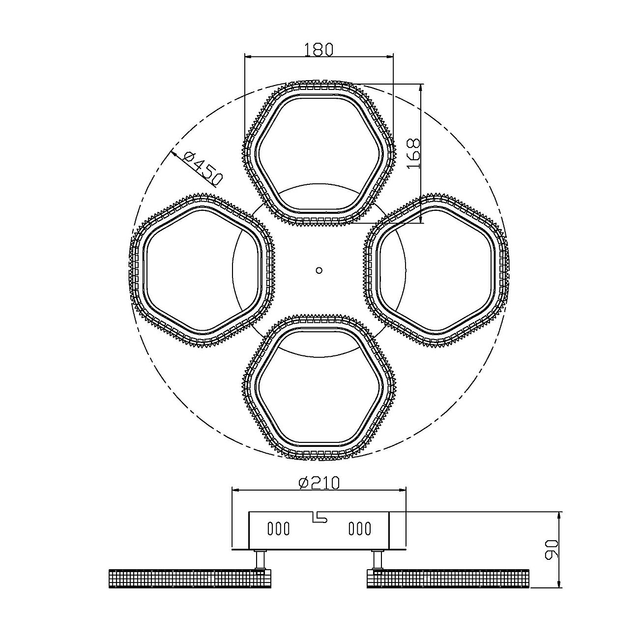 10263/4LED Потолочная люстра Escada Centauri 10263/4LED