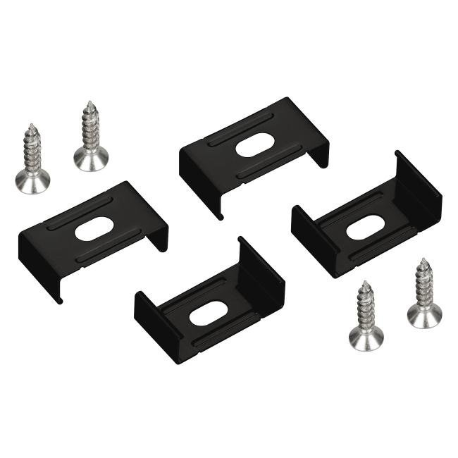 058732 Стальные держатели черного цвета (4 шт.) предназначены для установки профилей Arlight Sl-Slim 058732