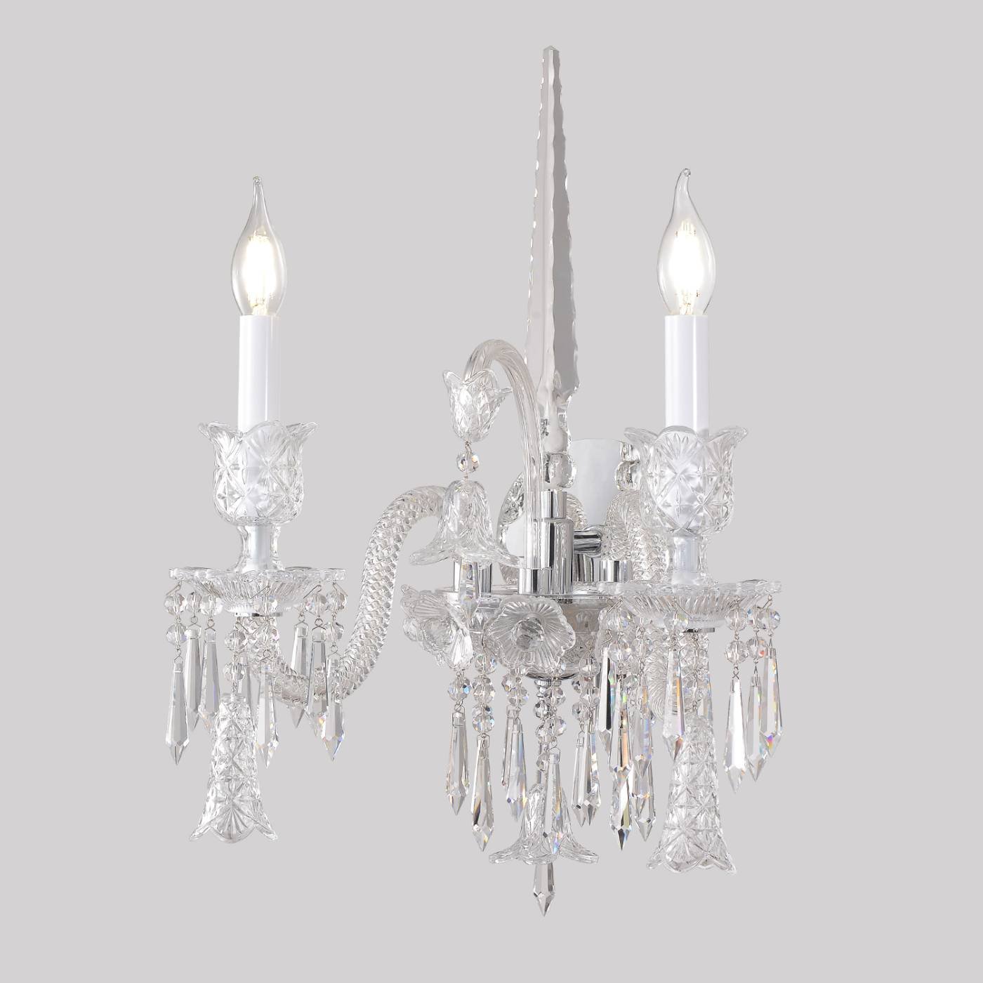 Бра настенное VERSAILLES Crystal Lux VERSAILLES AP2 CHROME