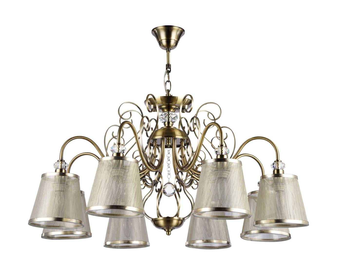 FR2405-PL-08-BZ Подвесная люстра Freya Driana FR2405-PL-08-BZ