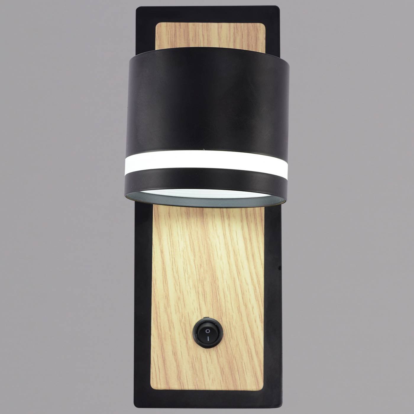 Настенный светильник Reluce 22540-0.2-01 BK+WOOD