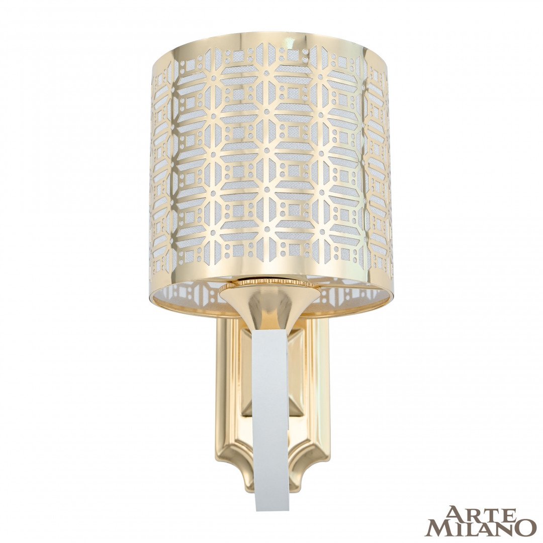 308857/1W Wh/Gd Настенное бра Arte Milano Florentia-8857 308857/1W Wh/Gd