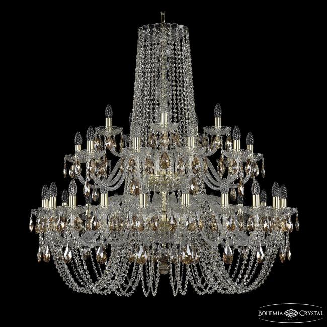 1402/20+10+5/400/2d G K721 Подвесная хрустальная люстра 1402 Bohemia 1402/20+10+5/400/2d G K721