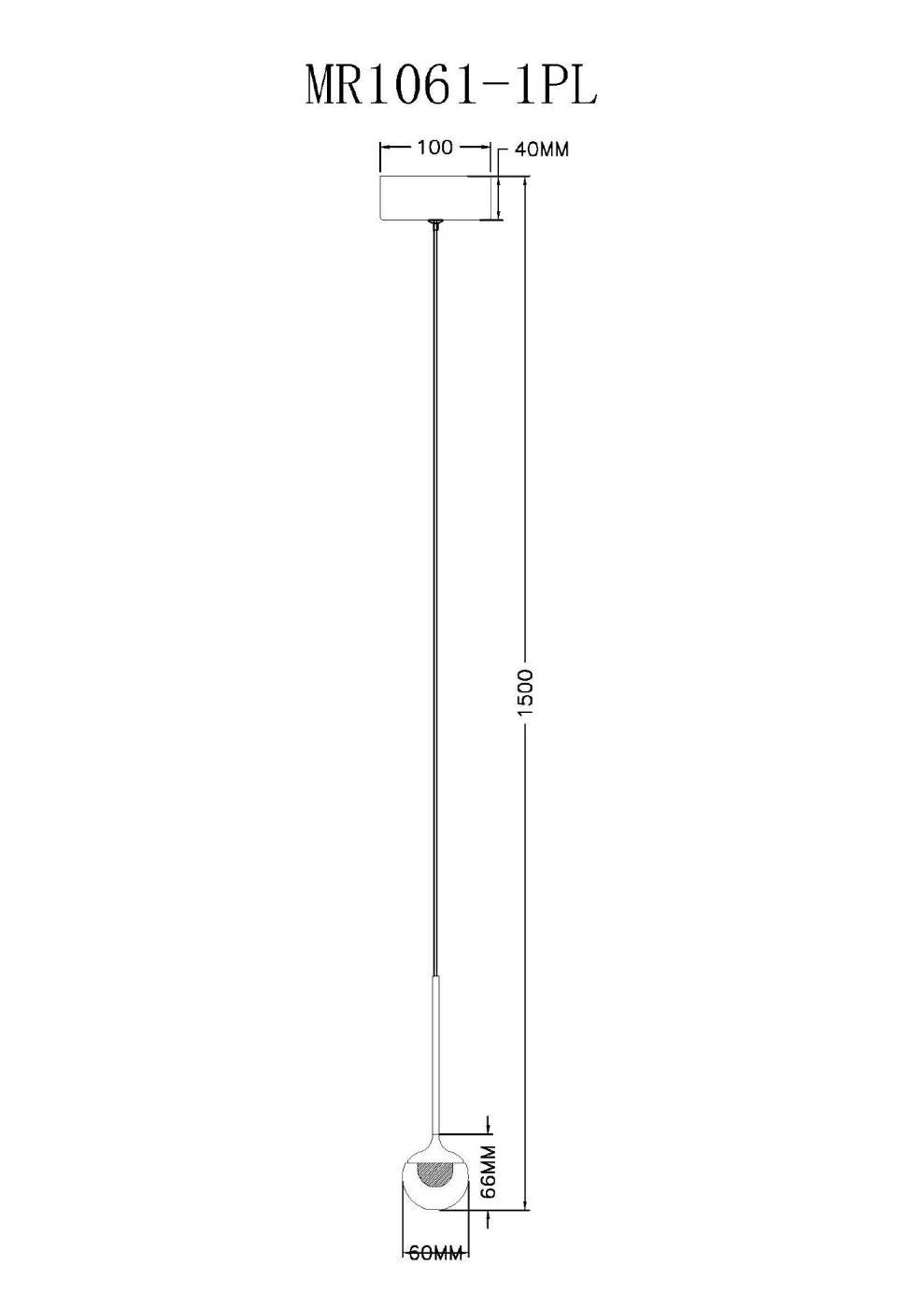 Светильник подвесной MyFar Kollins MR1061-1PL
