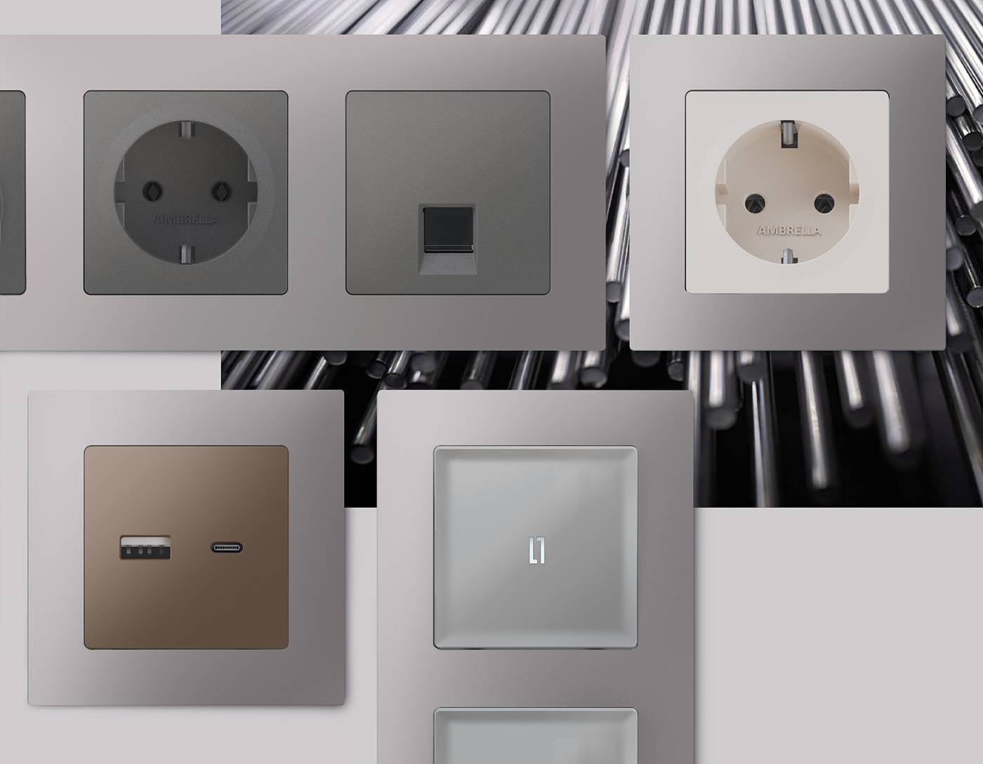 AF220502 Рамка Ambrella Volt Techno AF220502