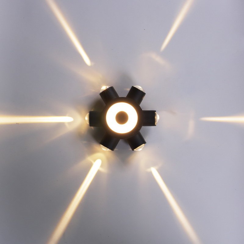 Настенный светильник Reluce 86973-9.2-007U LED2W+6*1W BK