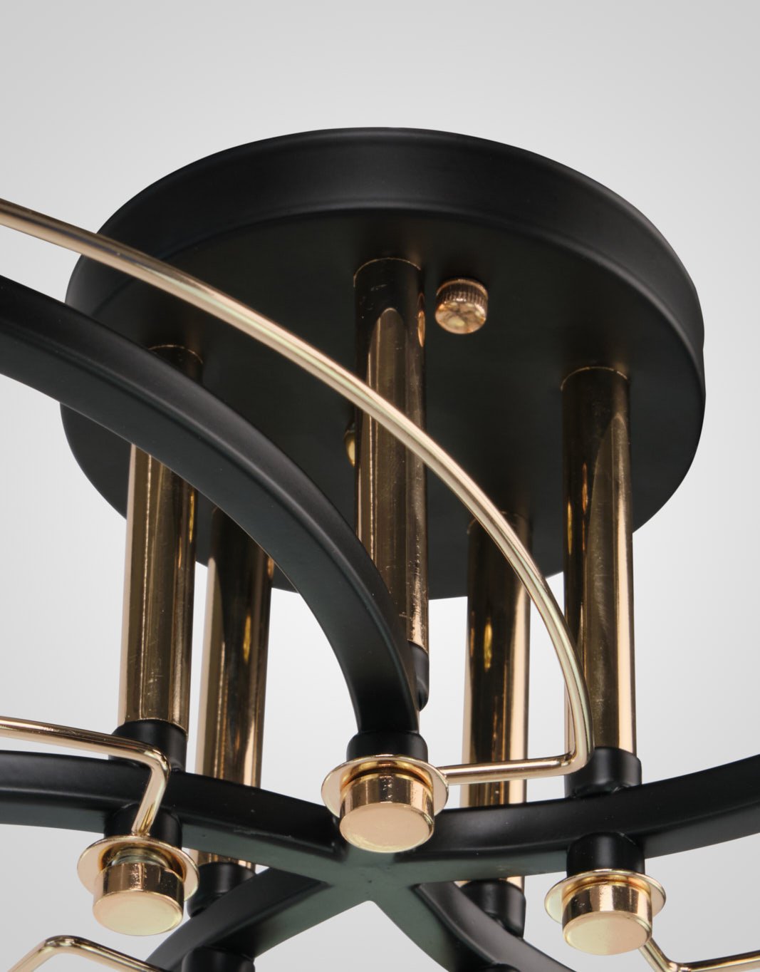 Потолочная люстра Мелодия Света Cube P5535-5 BK+GD 000029941