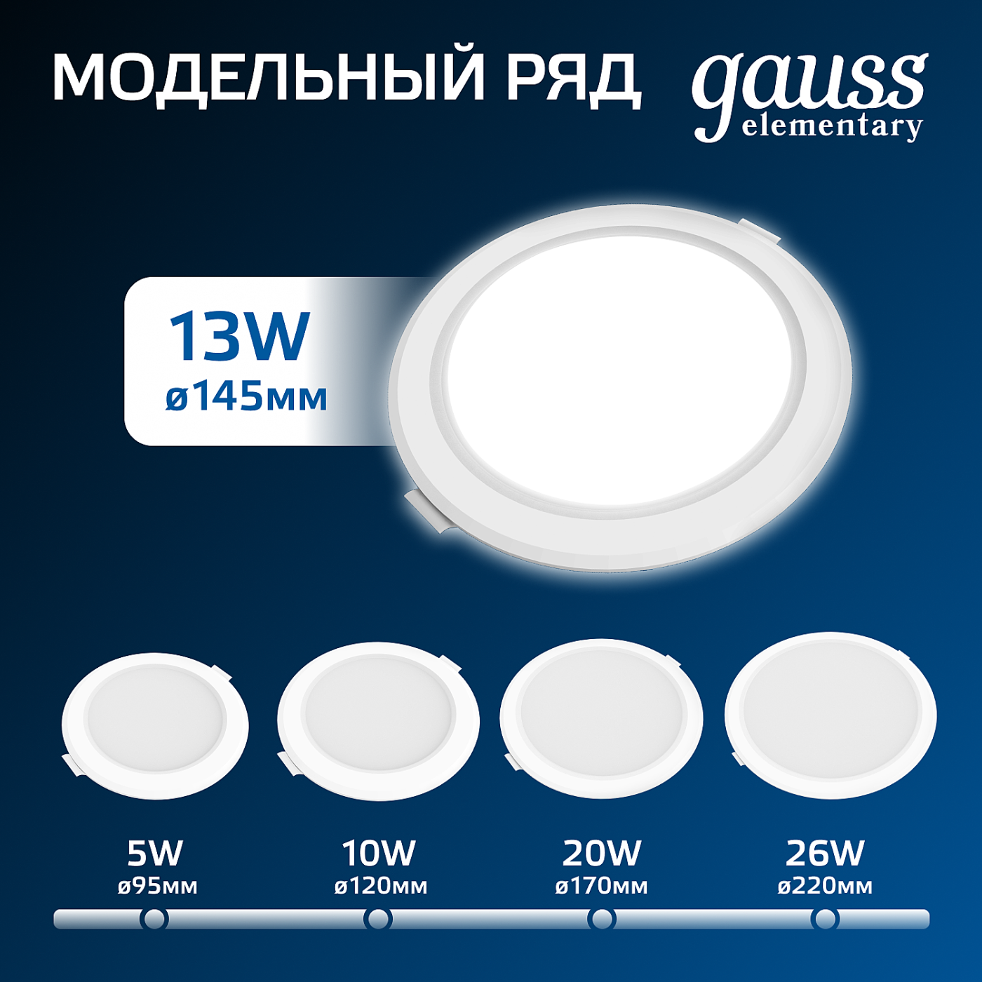 Встраиваемый светильник Gauss 997420212