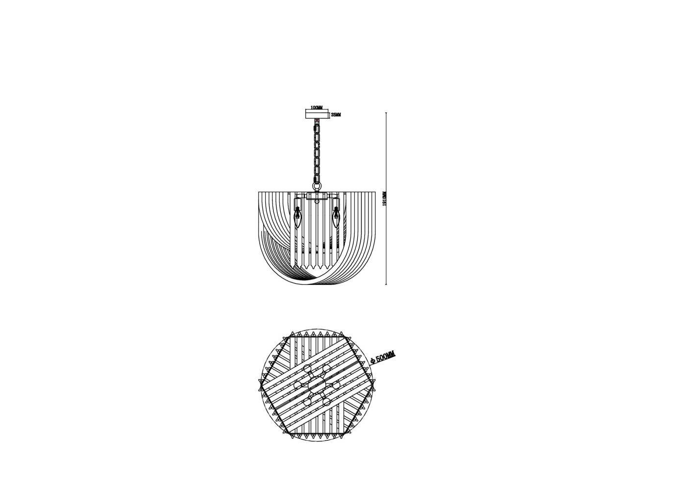 FR5182PL-06CH Подвесная люстра Freya Onda FR5182PL-06CH