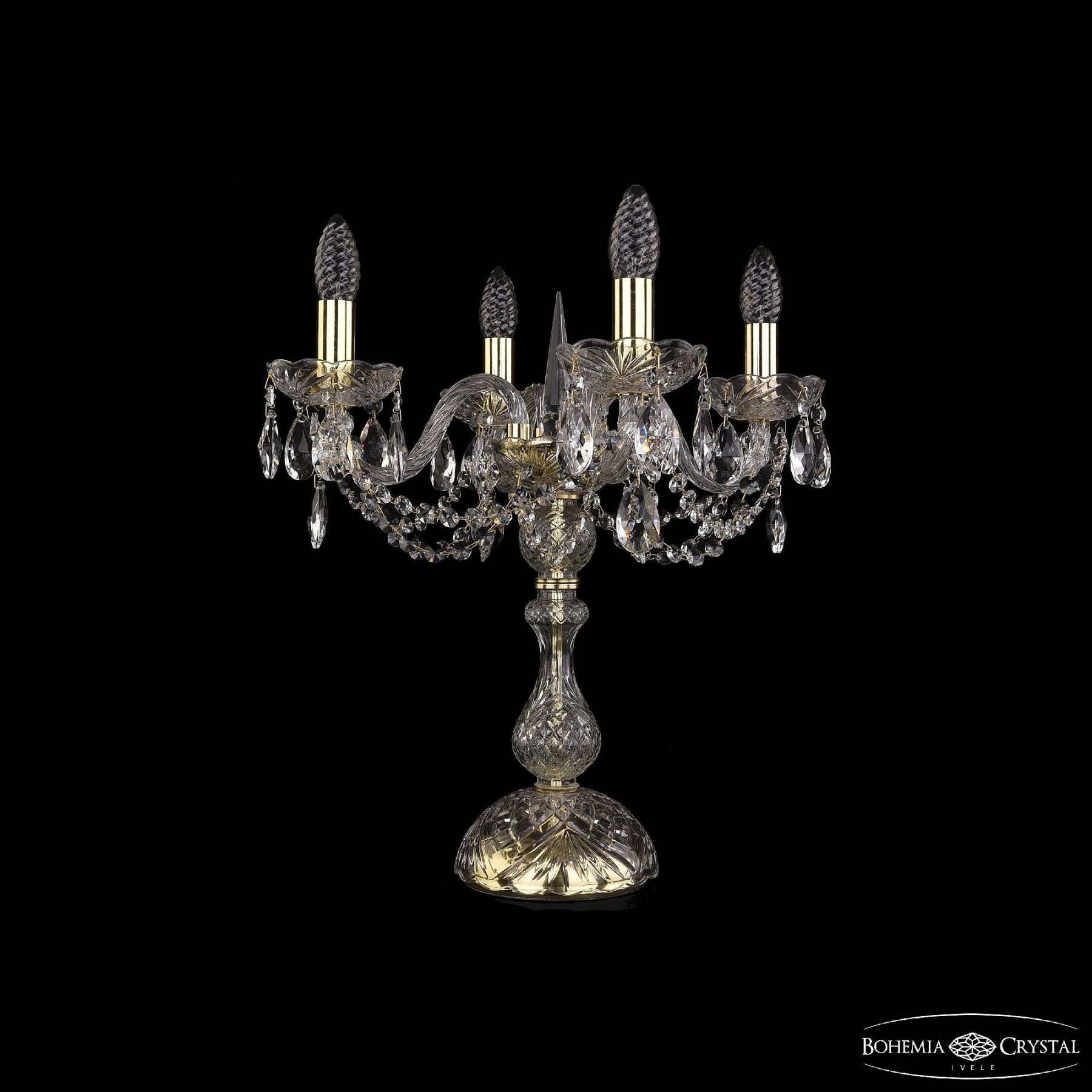 1402L/4/141-47 G Настольная лампа Bohemia 1402 1402L/4/141-47/G