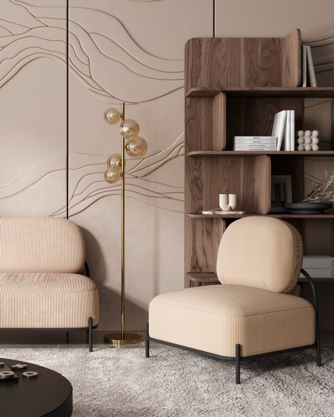 Кресло Stool Group Стоун vd-stone-cl-bone