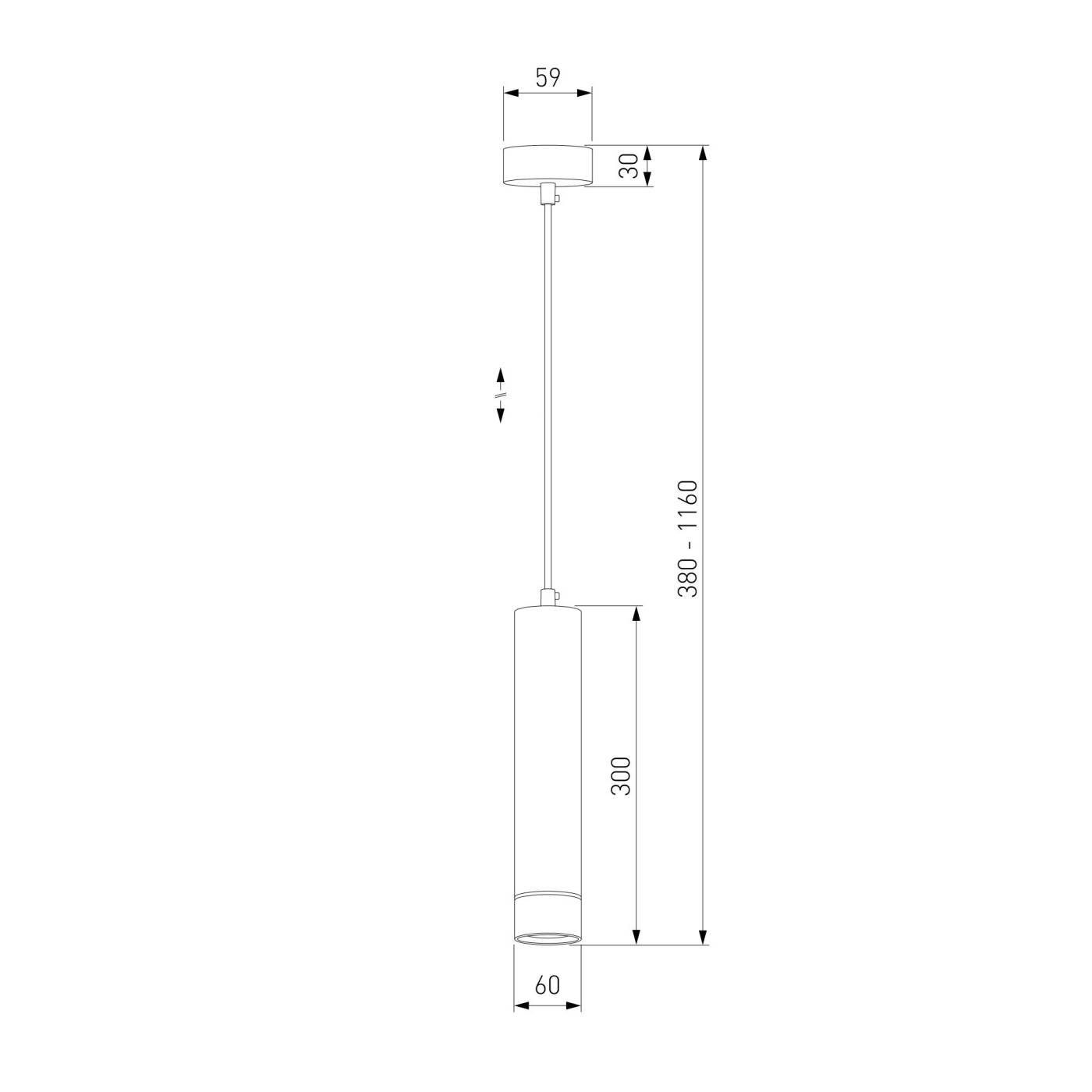 DLN107 GU10 черный/золото Подвесной светильник DLN106/DLN107 Eurosvet DLN107 GU10 черный/золото