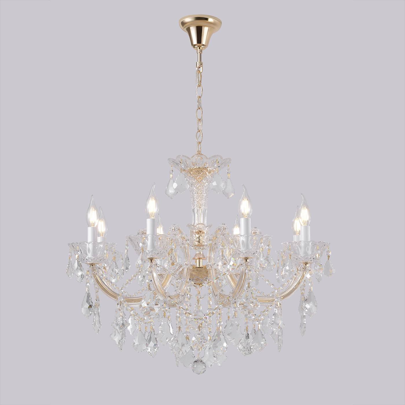 CRISTELLE SP8 GOLD Подвесная люстра CRISTELLE Crystal Lux CRISTELLE SP8 GOLD