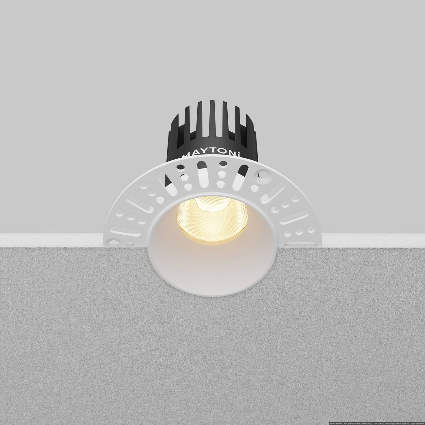 DL119-10W-2.7K-TRS-W Встраиваемый светильник Maytoni Dip DL119-10W-2.7K-TRS-W