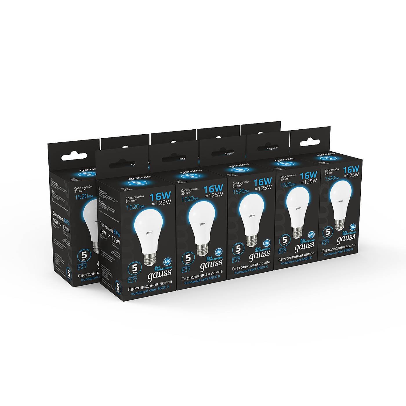 Светодиодная лампа Gauss Black А60/А70 102502316