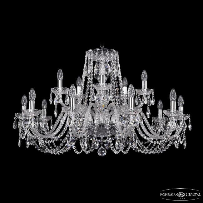 1402/10+5/360 Ni Подвесная хрустальная люстра 1402 Bohemia 1402/10+5/360 Ni