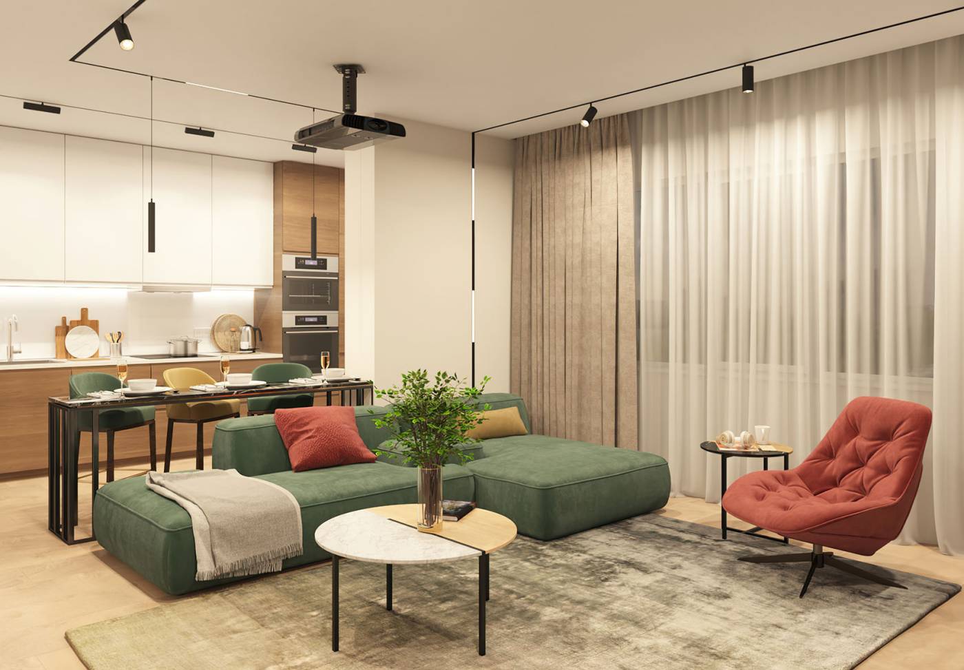 DK8020-BK Трековый светильник Denkirs Smart Spot DK8020-BK