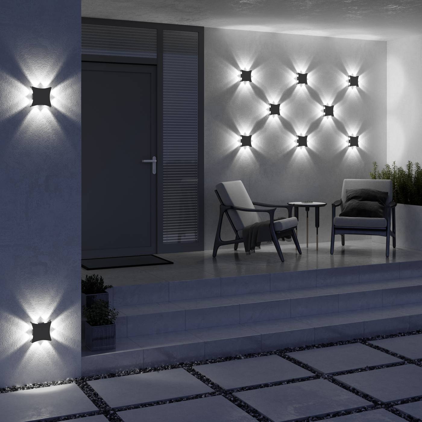 Уличный настенный светильник Elektrostandard 1631 TECHNO LED 1631 TECHNO LED Чёрный