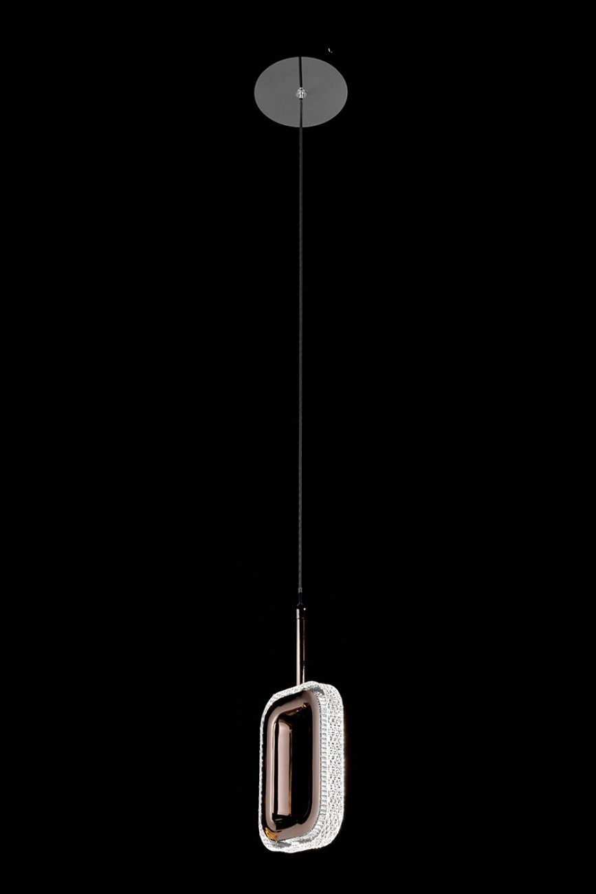 Светильник подвесной LEON Theona LE7701/1L Black Chrome