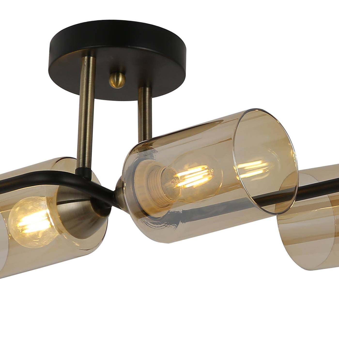 Потолочная люстра ILLUMICO IL8148-6COU-79 BK BR Bice