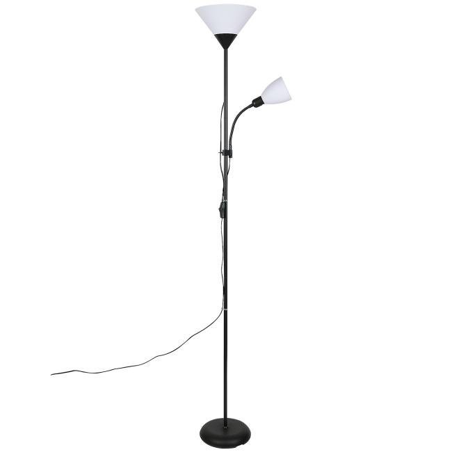 UML-T520 E27+E14 BLACK/WHITE Торшер Uniel UML-T520 E27+E14 BLACK/WHITE