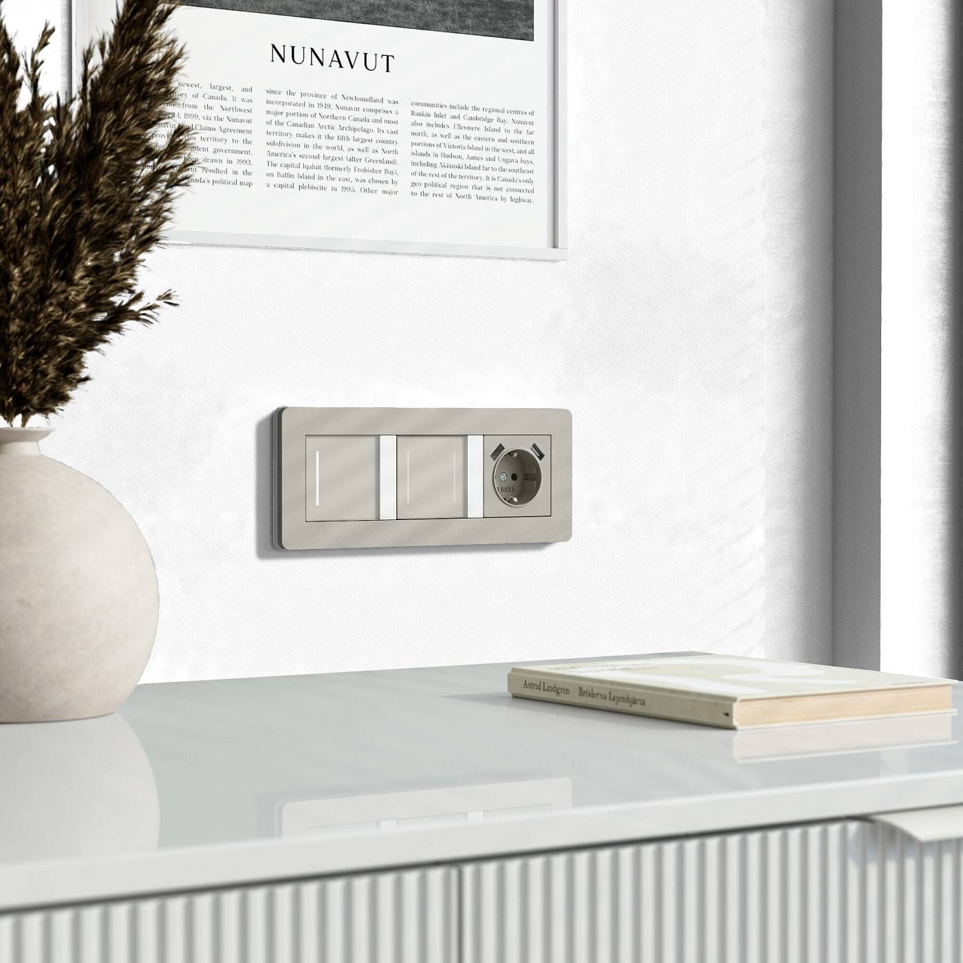 Умный сенсорный выключатель Werkel W4513641/ Умный сенсорный выключатель одноклавишный (дымчатый)