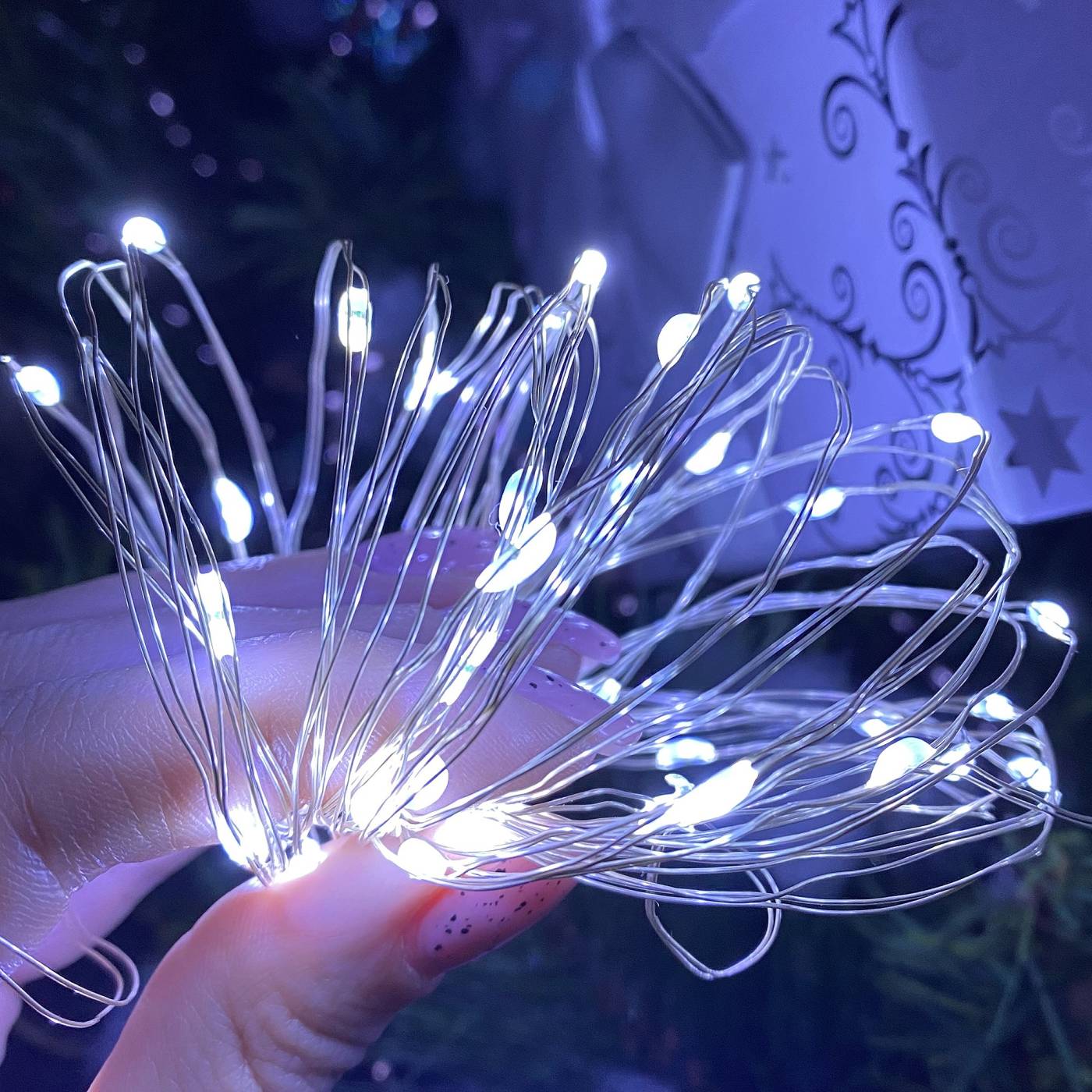 Гирлянда Uniel ULD-S0500-050/SCB/2AA WHITE IP20 DEW