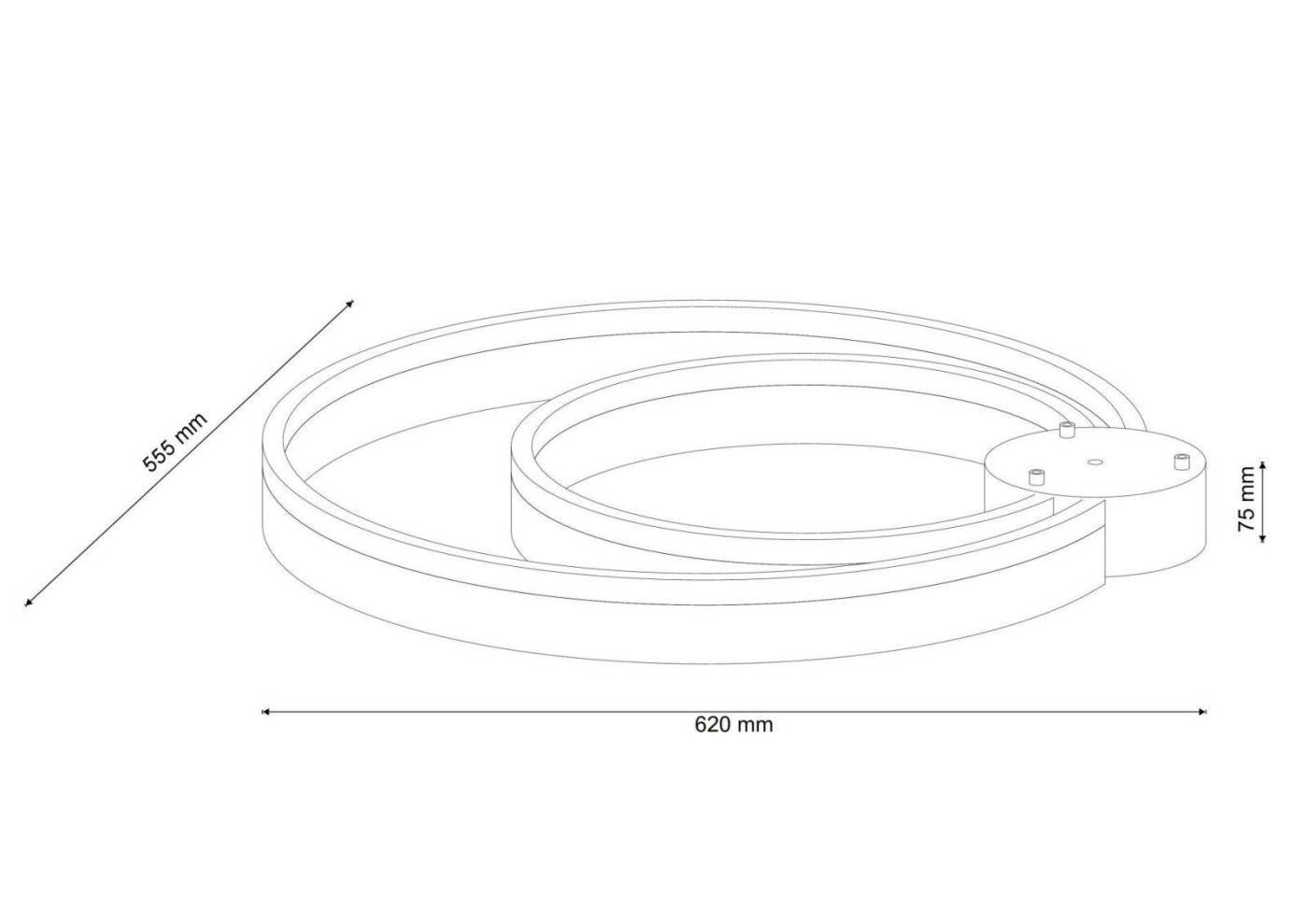 Потолочная светодиодная люстра Modena Lucia Tucci MODENA 171.2 LED