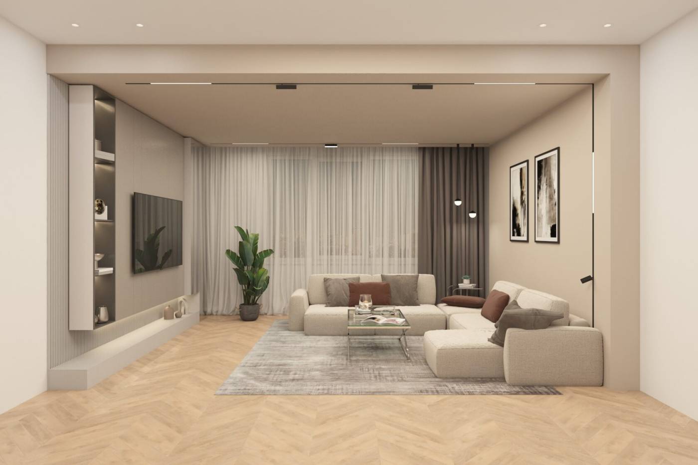 Трековый светильник Denkirs Smart Linear DK8009-BK