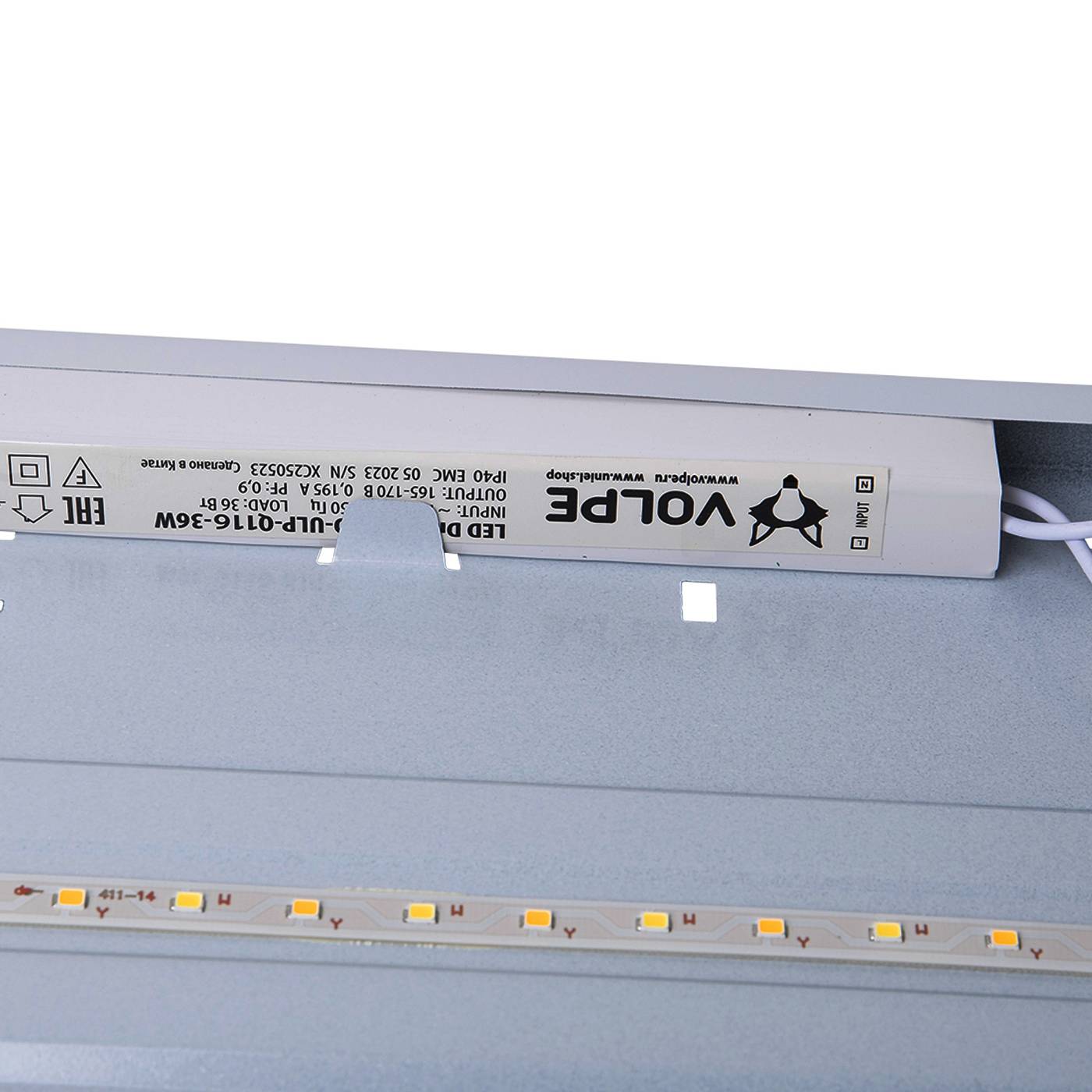 ULP-Q116 6060-36W/4000K+6500K WHITE Светильник армстронг Volpe ULP-Q116 6060-36W/4000K+6500K WHITE