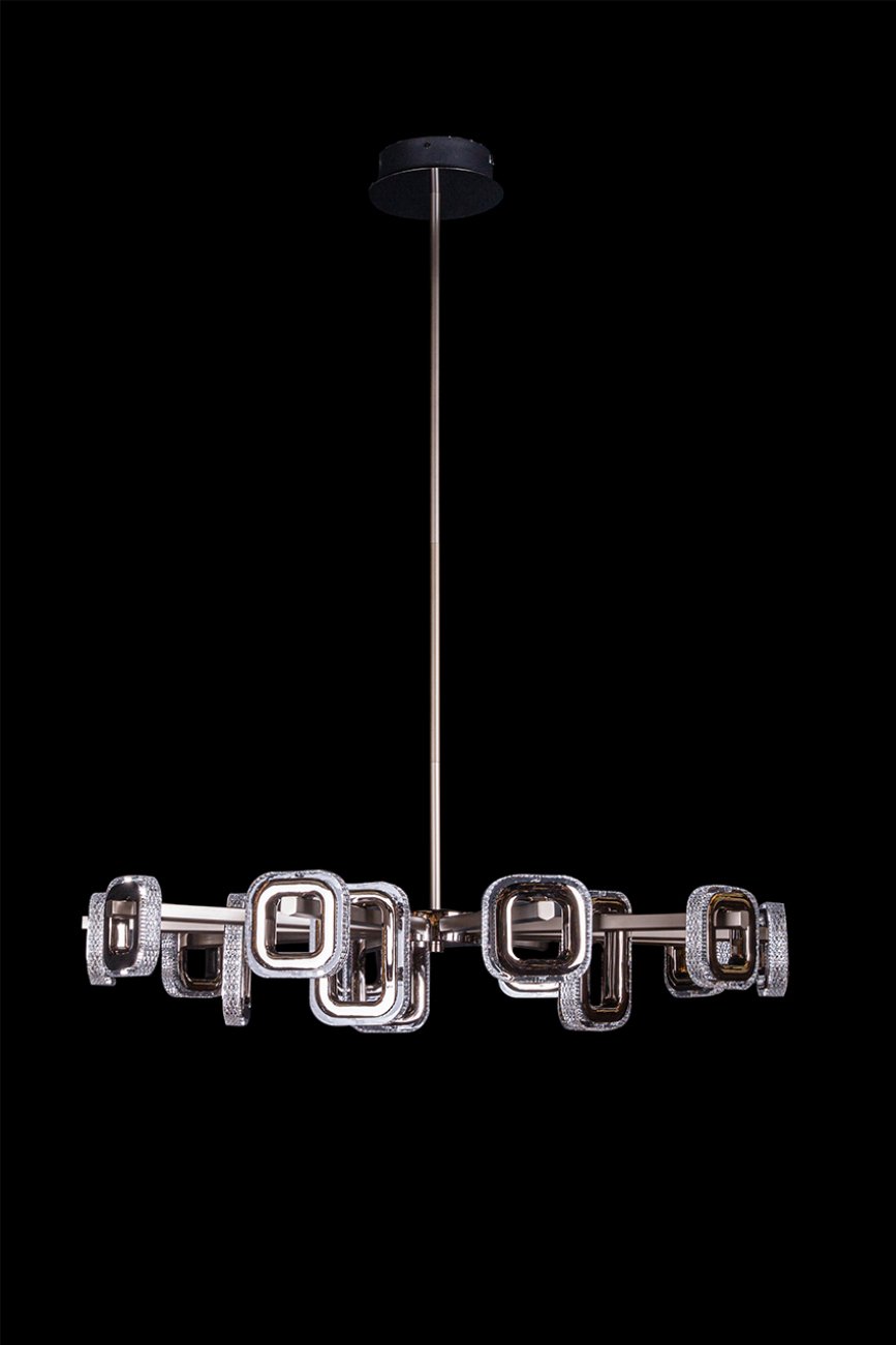 LE7701/15 Grey/Black Chrome Люстра на штанге LEON Theona LE7701/15 Grey/Black Chrome
