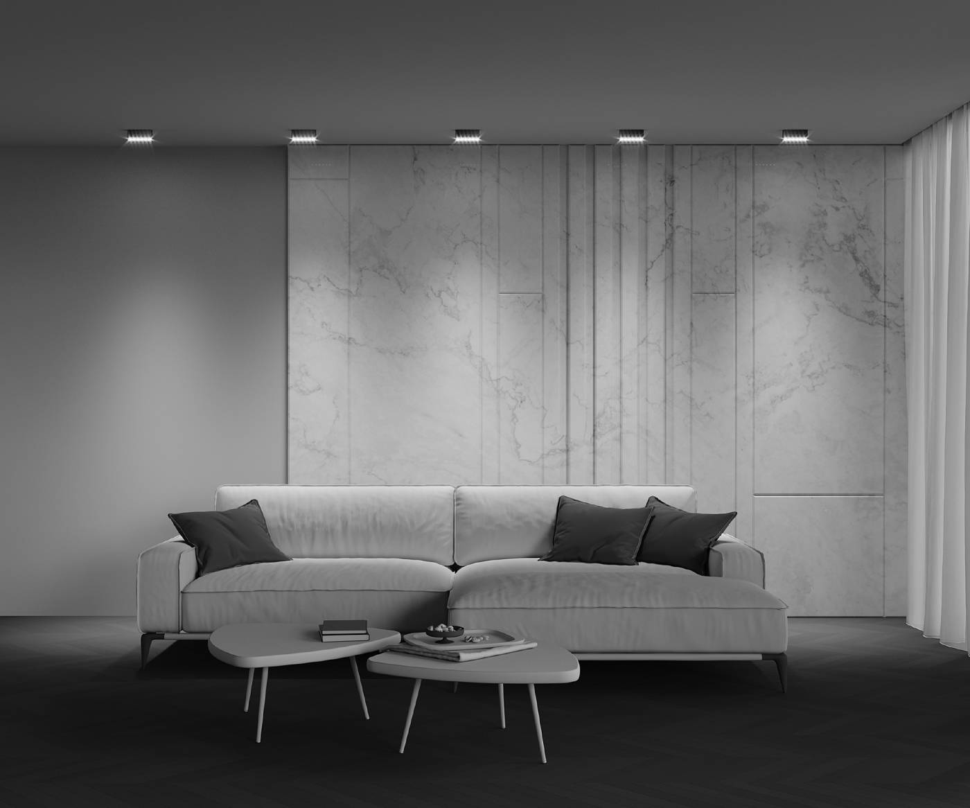 Светильник потолочный Maytoni Points C066CL-12W3-6K-B