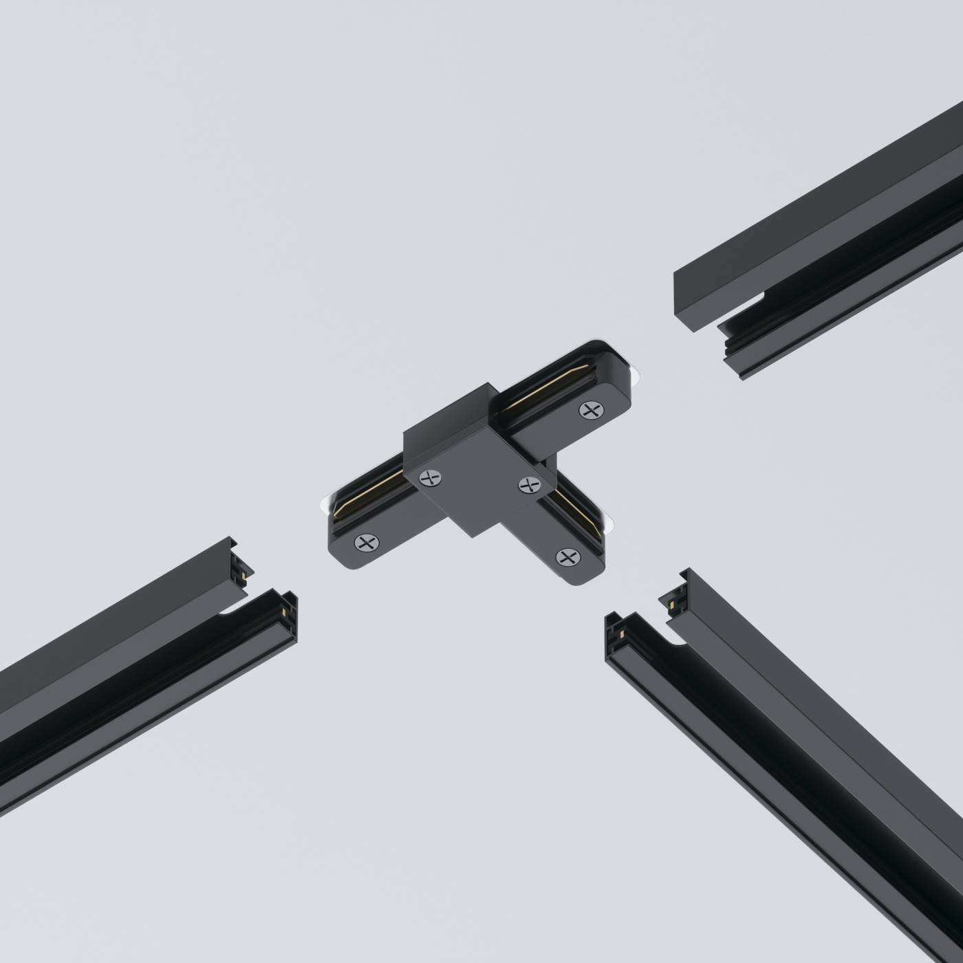 Коннектор Т-образный Maytoni Accessories for tracks TRA001CT-11B