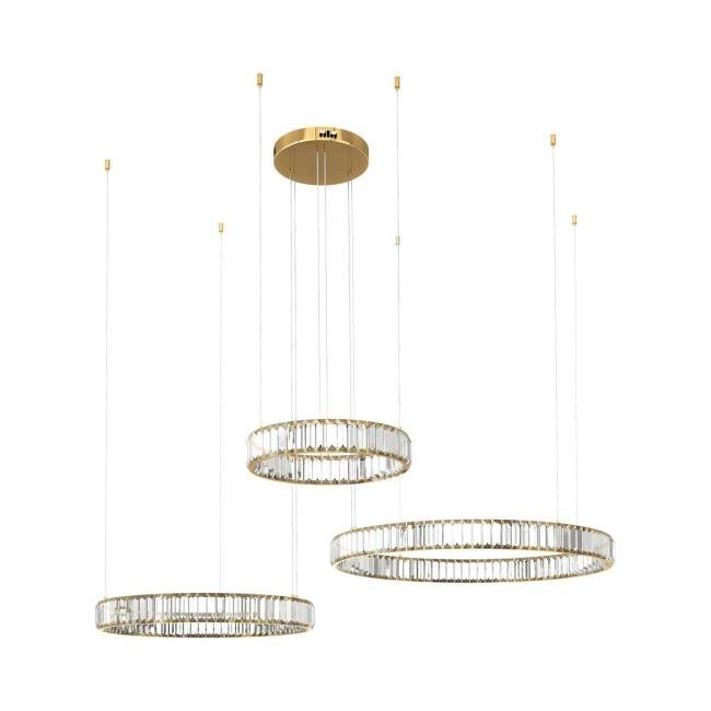 10135/3 Gold Подвесная люстра Loft It Crystal ring 10135/3 Gold