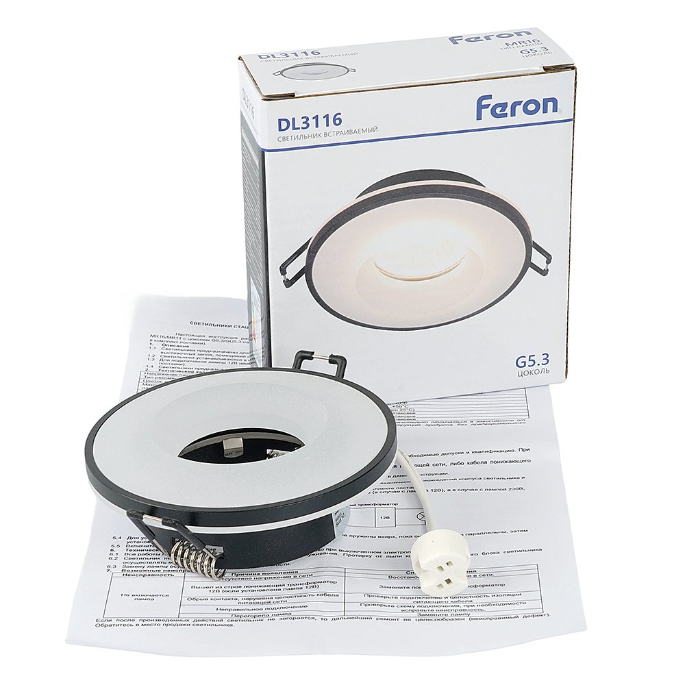 Встраиваемый светильник Feron DL3116 51939