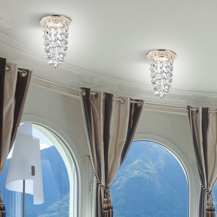 Встраиваемый светильник с узорами Grape 369991 Novotech