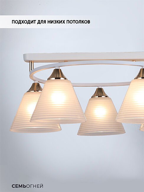 Потолочная люстра Wedo Light Gredi WD3634/5C-WT-FGD-WT