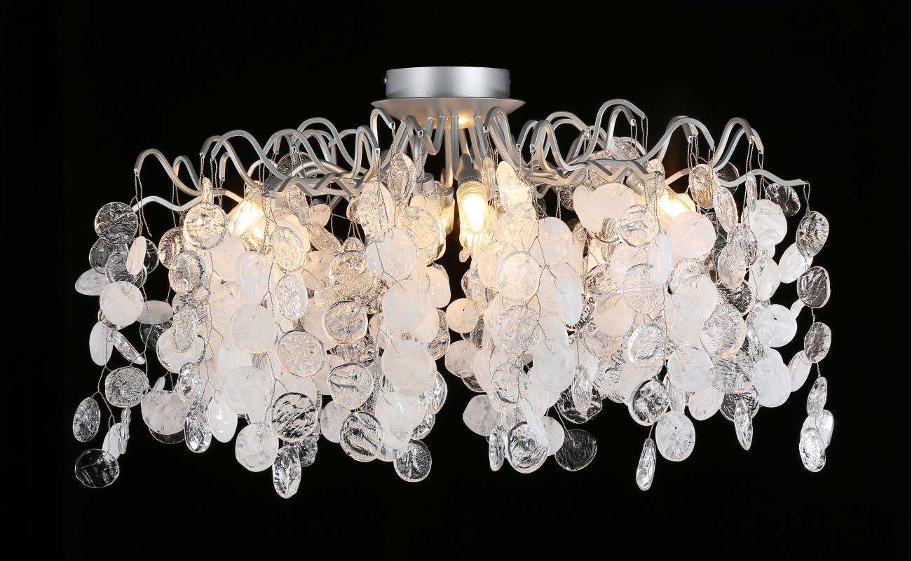 TENERIFE PL8 SILVER Потолочная люстра Crystal Lux Tenerife TENERIFE PL8 SILVER