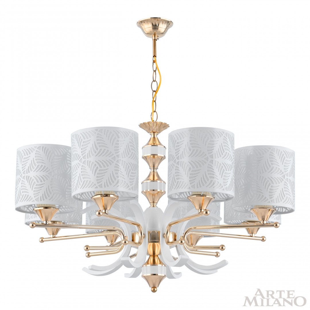 Подвесная люстра Arte Milano Florentia-2097 302097/8 Wh/Gd