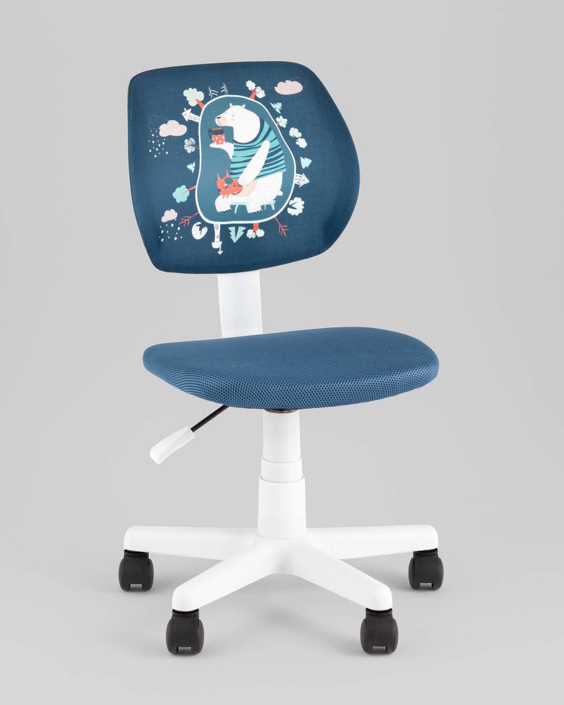 Офисное кресло Stool Group 5256D-W blue DW-112 Bear