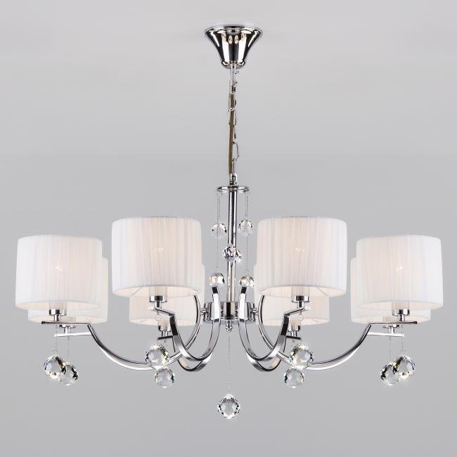 60095/8 хром Подвесная люстра Eurosvet Napoli 60095/8 хром