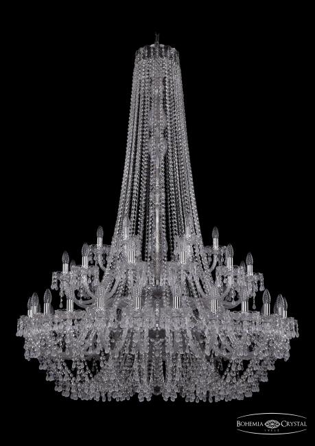 Подвесная хрустальная люстра 1410 Bohemia 1410/24+12+6/460/h-175/2d Ni V0300