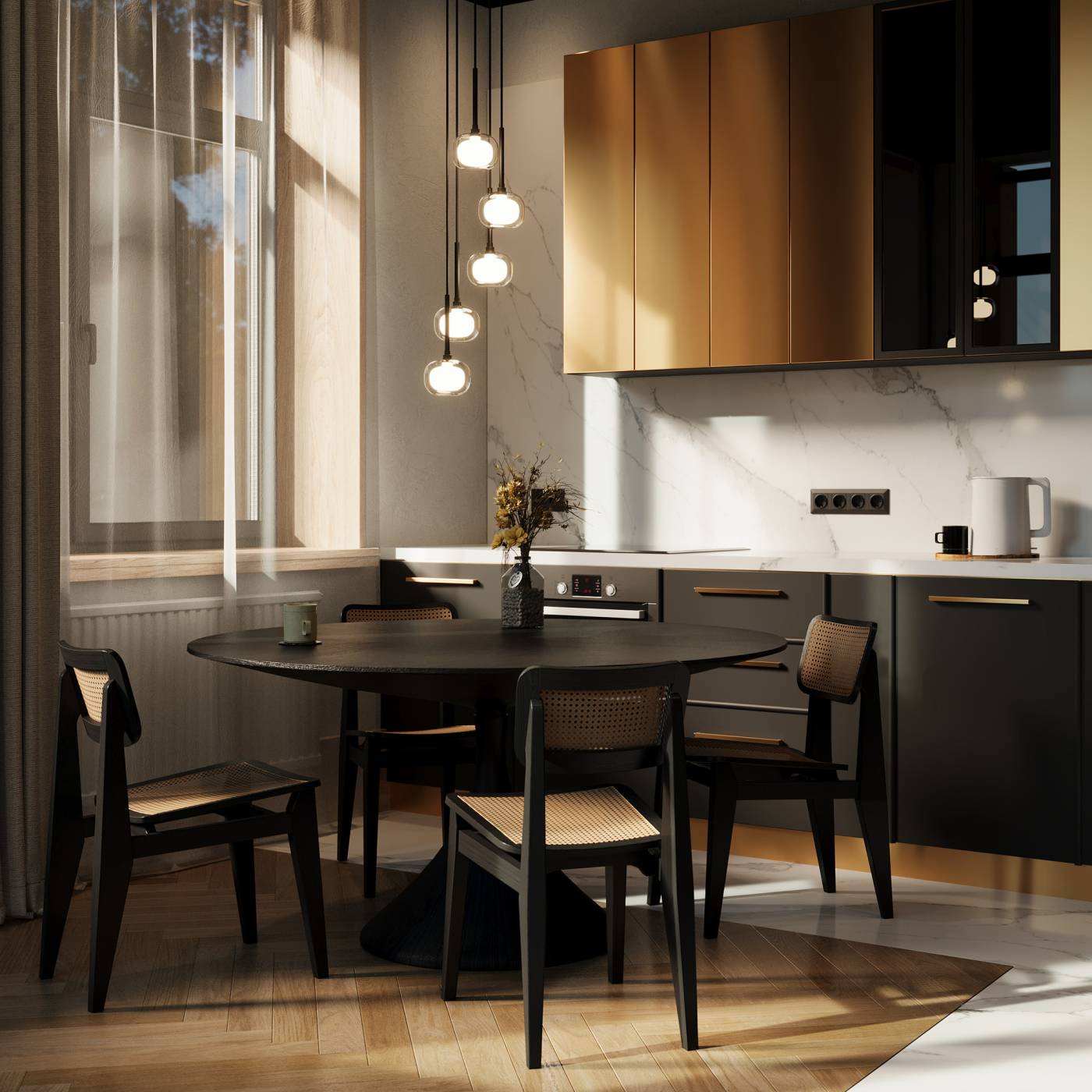 FR5435PL-05B1 Светильник подвесной Freya Shimmer FR5435PL-05B1