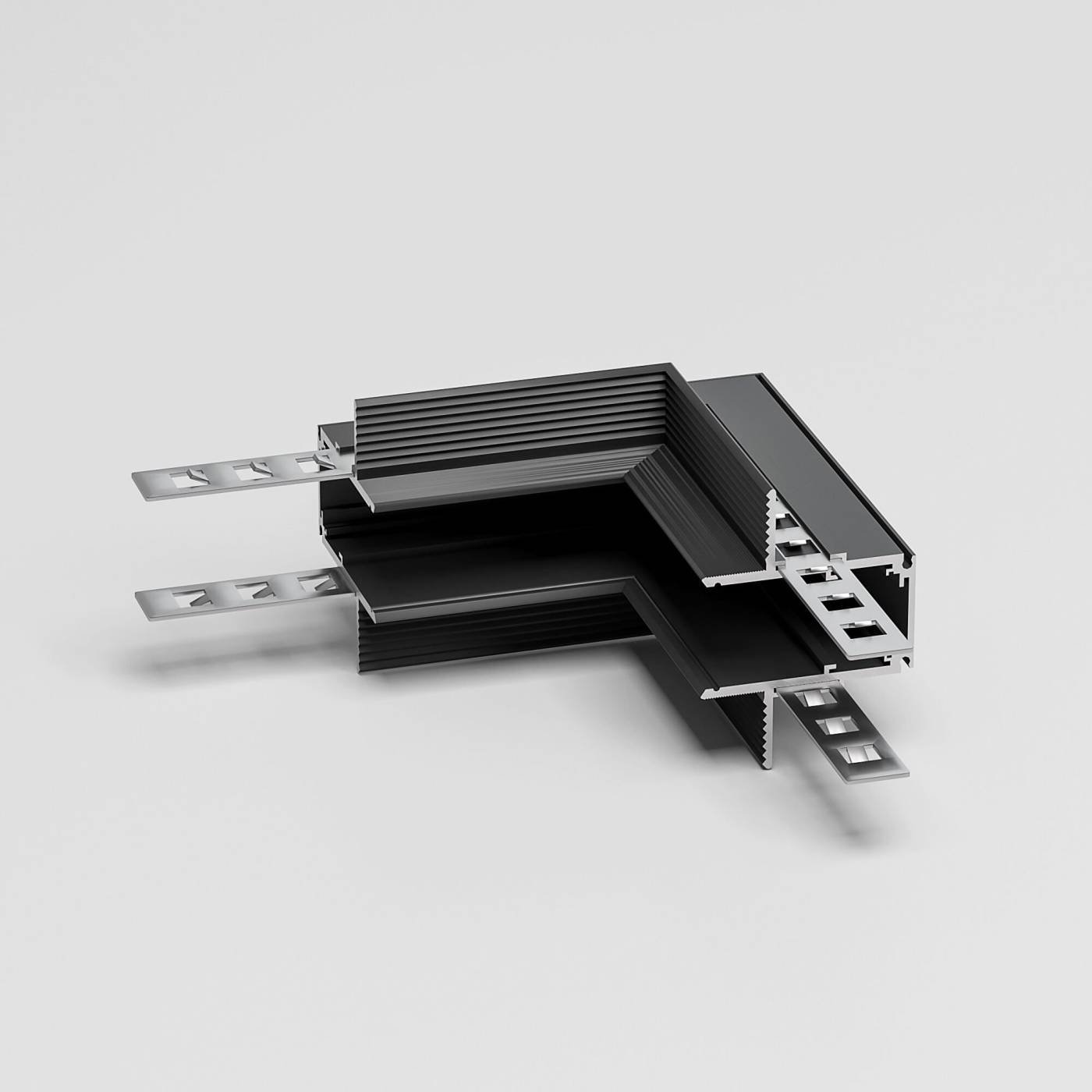Коннектор Slim Magnetic Elektrostandard Slim Magnetic Коннектор угловой внутренний для встраиваемого шинопровода под ГКЛ 12,5мм (черный) 85211/00