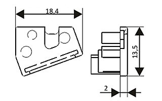 Заглушка для профиля Arlight Top 021828