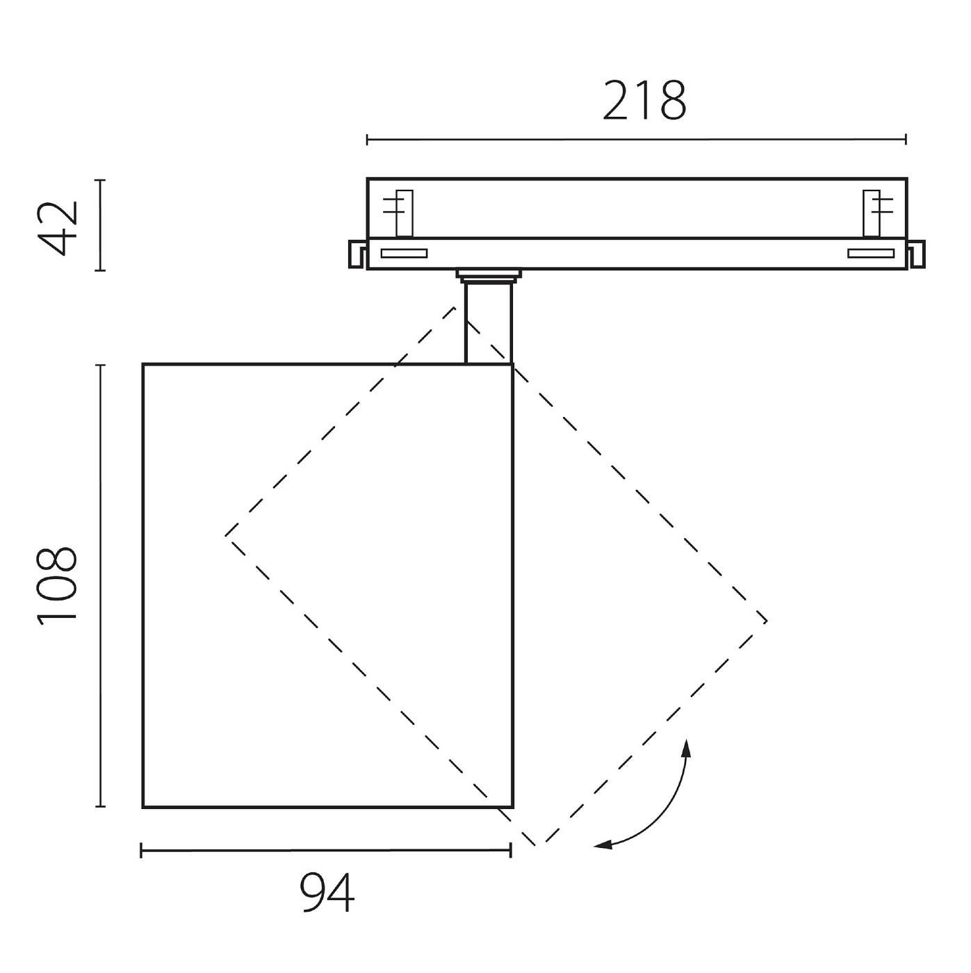 A5436DALI Трековый светильник Lightstar Alta Base A5436DALI