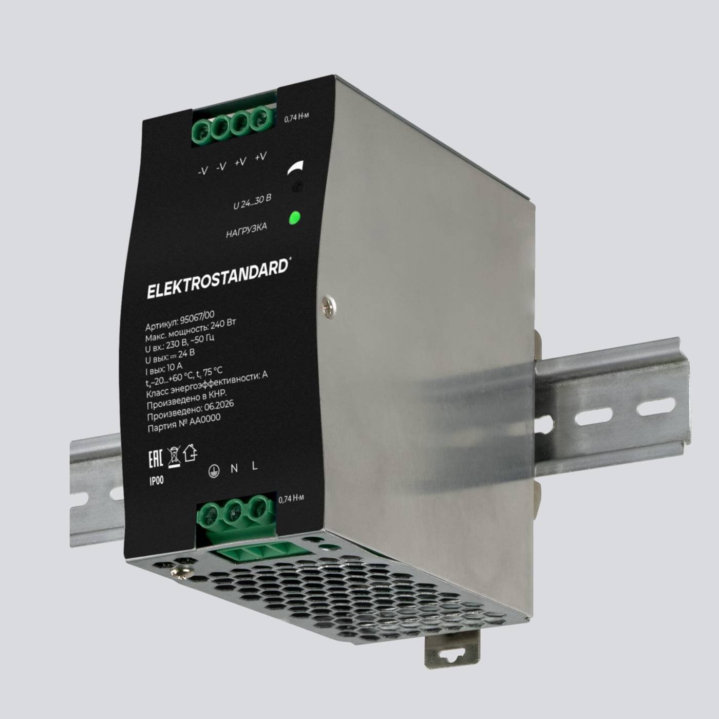 Блок питания 240W 24V IP20 95067/00 Блок питания Elektrostandard Блок питания 240W 24V IP20 95067/00